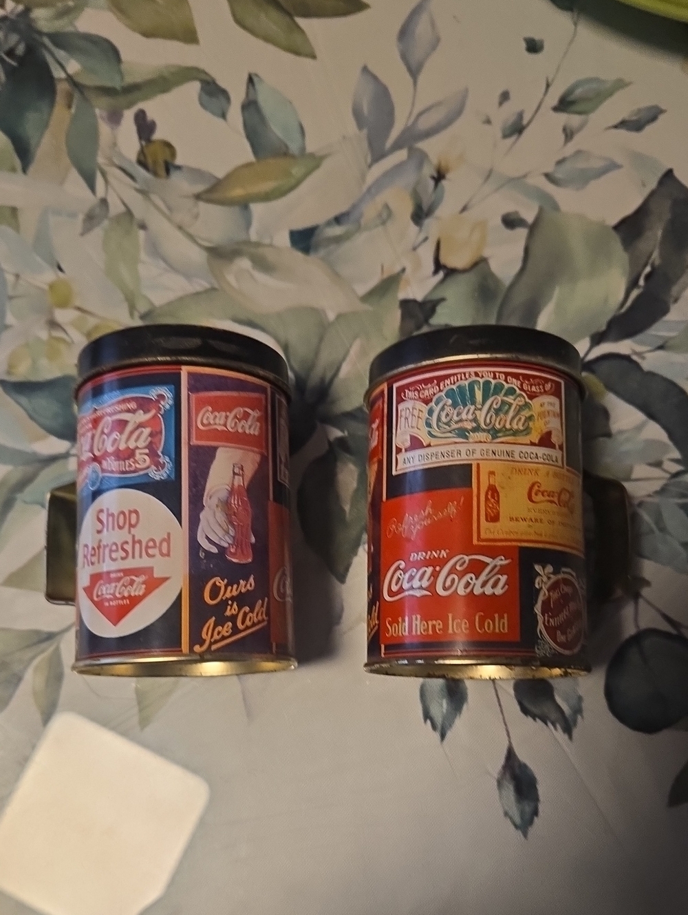 Coca-Cola Retro Advertising Metal Salt & Pepper Set